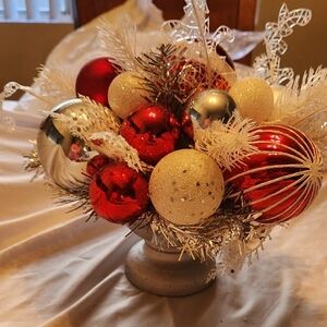 Red and Silver Holiday Decor